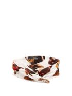 Matchesfashion.com Dolce & Gabbana - Butterfly Print Cotton Headband - Womens - White