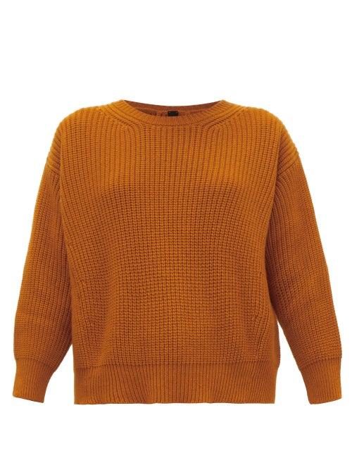 Matchesfashion.com Petar Petrov - Kory Back-split Cashmere Sweater - Womens - Orange