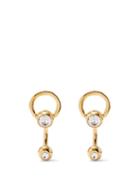 Balenciaga - Force Crystal Earrings - Womens - Gold