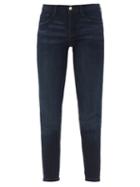 Matchesfashion.com Frame - Le Skinny Cropped Stretch-denim Jeans - Womens - Dark Denim