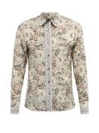 Mens Rtw 73 London - Floral-print Silk Shirt - Mens - Multi