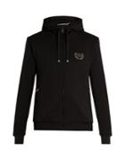 Dolce & Gabbana Badge-appliqu Cotton-jersey Hooded Sweatshirt
