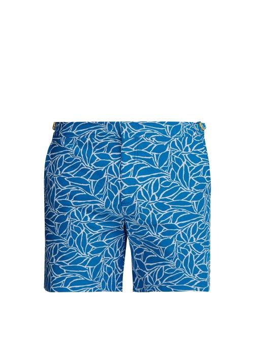 Matchesfashion.com Orlebar Brown - Bulldog X Alaria Jacquard Swim Shorts - Mens - Blue