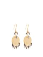 Matchesfashion.com Isabel Marant - Shell Charm Brass Earrings - Womens - Silver