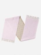 Gucci - Gg-jacquard Wool Scarf - Womens - Beige Pink