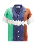 Matchesfashion.com Noma T.d. - Tie-dye Cuban-collar Tencel Shirt - Mens - Multi