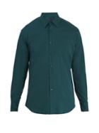 Prada Point-collar Cotton-blend Shirt