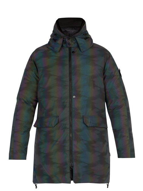 Matchesfashion.com Stone Island Shadow Project - Scarabeo Hooded Down Filled Jacket - Mens - Multi
