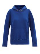 Matchesfashion.com Les Tien - Brushed-back Cotton Hooded Sweatshirt - Womens - Blue
