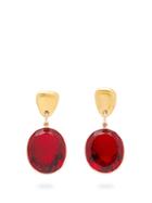 Matchesfashion.com Sonia Boyajian - Surreal Crystal Drop Earrings - Womens - Gold