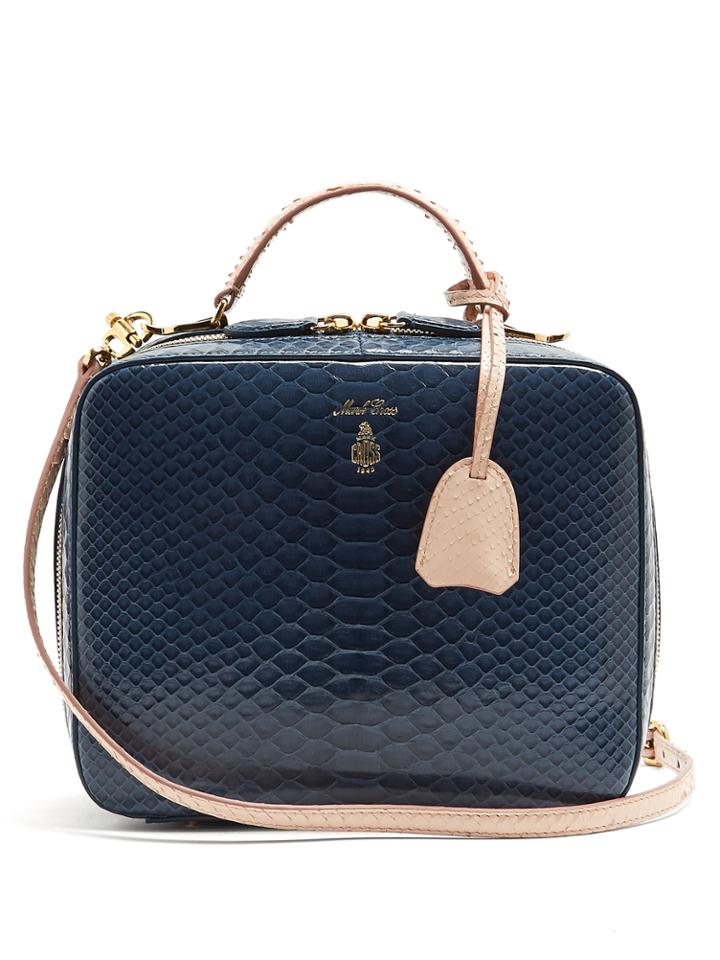 Mark Cross X Chelsea Leyland Laura Python Shoulder Bag