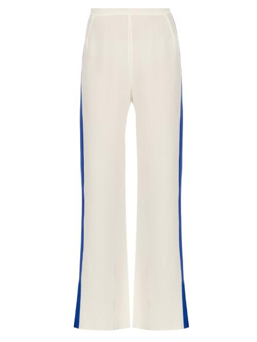 Zeus + Dione Alcyone Silk-crepe Wide-leg Trousers