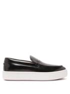 Matchesfashion.com Christian Louboutin - Paqueboat Leather Deck Shoes - Mens - Black
