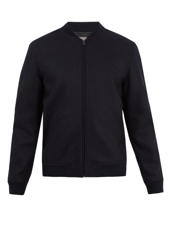 A.p.c. Gaston Wool-blend Bomber Jacket