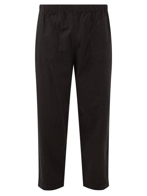 Barena Venezia - Bioto Cropped Cotton-canvas Trousers - Mens - Black