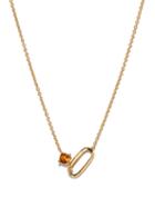 Matchesfashion.com Lizzie Mandler - November Birthstone Citrine & 18kt Gold Necklace - Womens - Yellow Gold