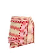 Dodo Bar Or Hoza Embroidered Cotton Wrap Skirt