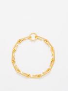 All Blues - Hook 18kt Gold-plated Bracelet - Womens - Yellow Gold