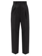 Racil - Gentleman Wool Tailored Trousers - Womens - Black