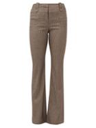 Matchesfashion.com Altuzarra - Serge Pinstripe Wool-blend Trousers - Womens - Brown
