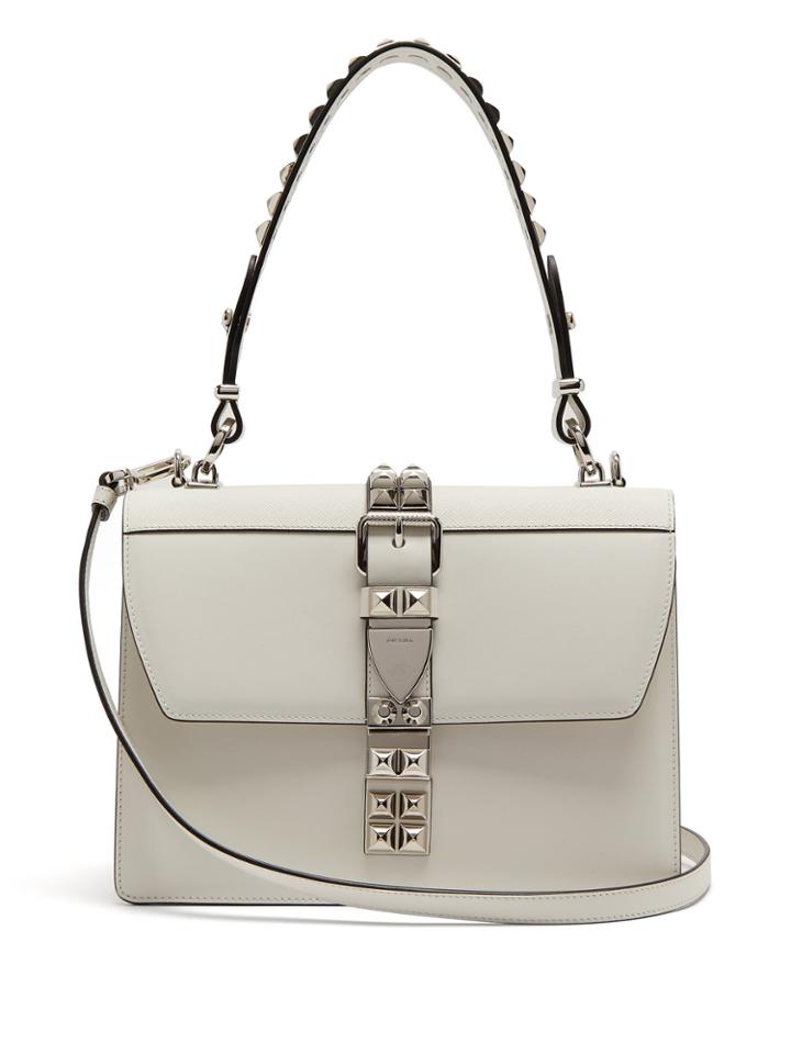 Prada Elektra Stud-embellished Leather Bag