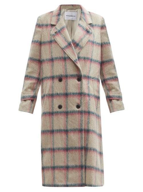 Matchesfashion.com Michelle Waugh - The Melanie Double-breasted Plaid Coat - Womens - Cream Multi