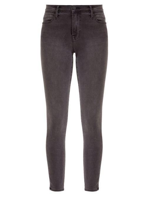 Matchesfashion.com Frame - Le High High-rise Skinny-leg Jeans - Womens - Grey