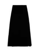 Matchesfashion.com Fendi - A Line Velvet Midi Skirt - Womens - Black