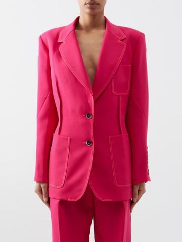 Christopher John Rogers - Padded Suit Jacket - Womens - Pink