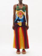 Gabriela Hearst - Tamra Crocheted Cashmere Dress - Womens - Multi