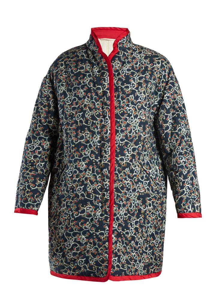 Isabel Marant Étoile Haley Floral-print Reversible Quilted Coat