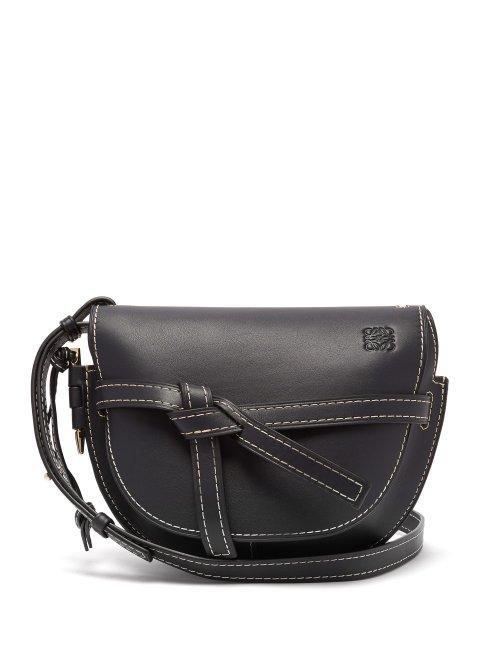Matchesfashion.com Loewe - Gate Small Leather Cross Body Bag - Womens - Navy