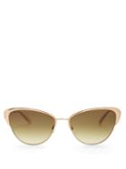 Matchesfashion.com Garrett Leight - Vista 56 Cat Eye Sunglasses - Womens - Dark Green