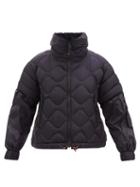 Bogner Fire+ice - Trish-d Detachable-sleeve Quilted Down Jacket - Womens - Navy