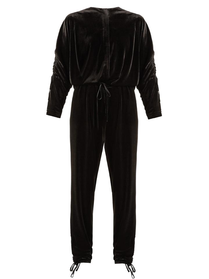 Preen Line Ruby Stretch-velvet Jumpsuit