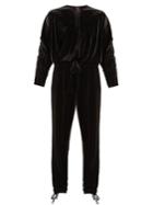 Preen Line Ruby Stretch-velvet Jumpsuit
