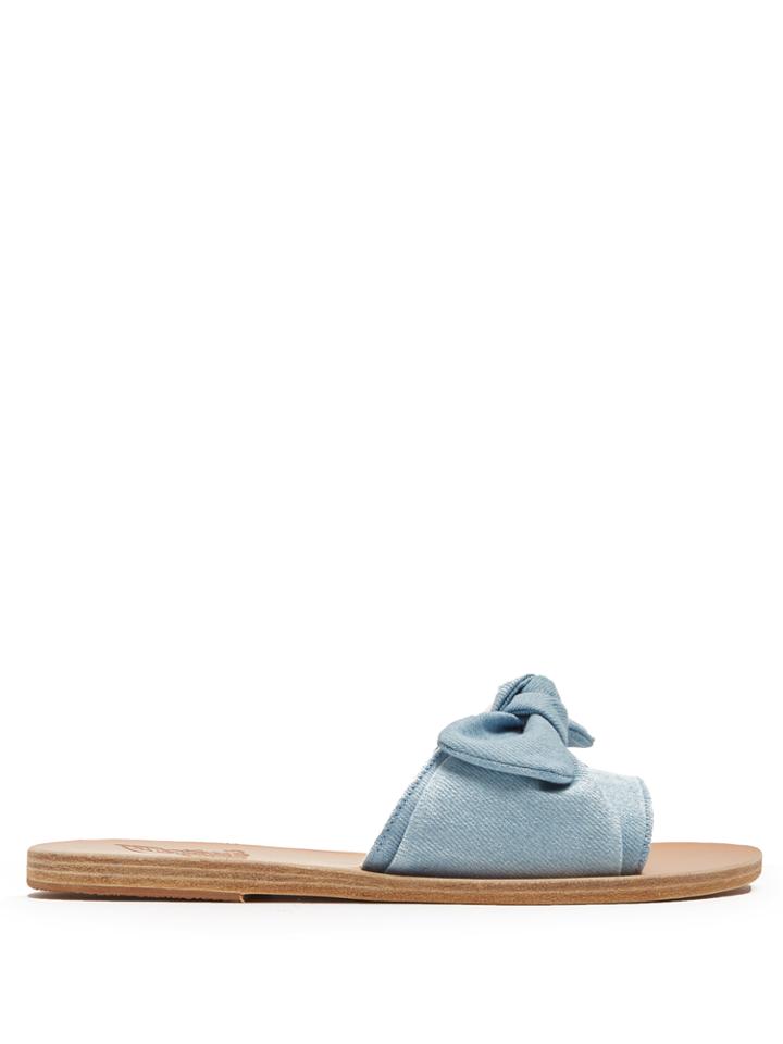 Ancient Greek Sandals Taygete Denim Slides
