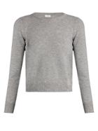 Saint Laurent Distressed Cropped Sweater