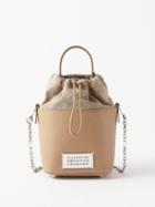 Maison Margiela - 5ac Canvas And Leather Bucket Bag - Womens - Beige
