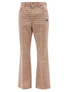 Needles - Poly Jq. Embroidered Geometric-twill Trousers - Mens - Pink