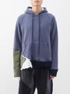 Greg Lauren - Upcycled Cotton-jersey Hooded Sweatshirt - Mens - Navy