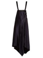 Matchesfashion.com Colville - Asymmetric Hem Dress - Womens - Black Blue