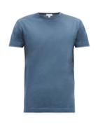 Matchesfashion.com Sunspel - Cotton-jersey T-shirt - Mens - Dark Blue