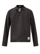 Boramy Viguier - Drawstring Cotton-blend Polo Top - Mens - Black