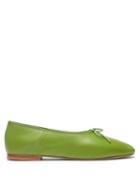 Matchesfashion.com Mansur Gavriel - Dream Leather Flats - Womens - Green