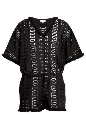 Biondi Ayara Embroidered-cotton Beach Dress