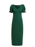 Matchesfashion.com Emilia Wickstead - Karinette Crepe Dress - Womens - Emerald