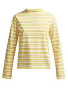 Matchesfashion.com M.i.h Jeans - Emelie Striped Cotton Top - Womens - Yellow Stripe