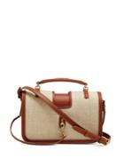 Saint Laurent Charlotte Leather-trimmed Canvas Bag