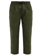 Matchesfashion.com South2 West8 - Belted Cotton-blend Trousers - Mens - Green